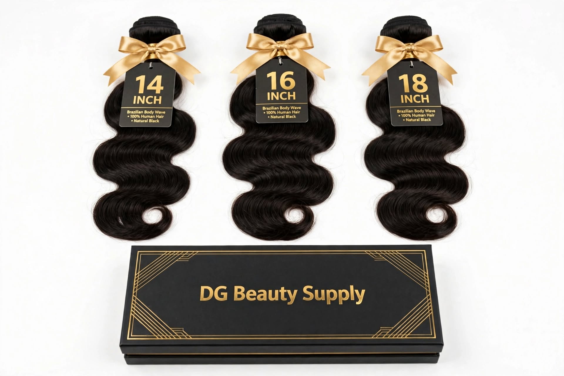 DG 3 Bundles Brazilian Body Wave - 14/16/18 Inch Deal